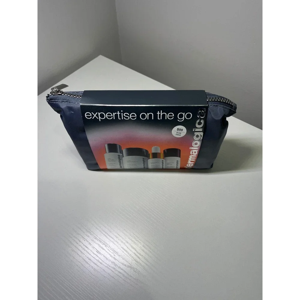 NEW‎ Dermalogica Expertise On The Go Skincare Set Travel Bag Retinol Vitamin C